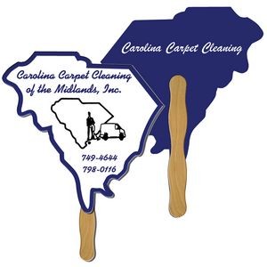 South Carolina State Fan w/ Wooden Stick (2 Side