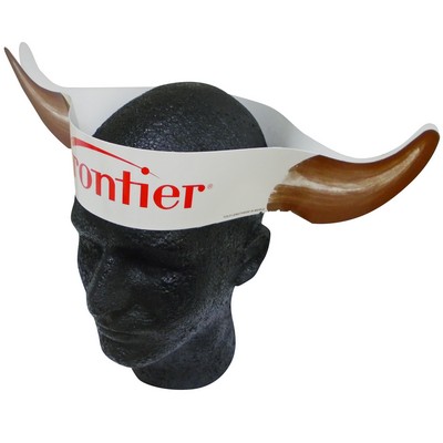 Pre-Printed Buffalo Horns Headband