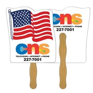 USA Flag Fast Hand Fan (2 Sides) 1 Day