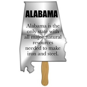 Alabama State Hand Fan