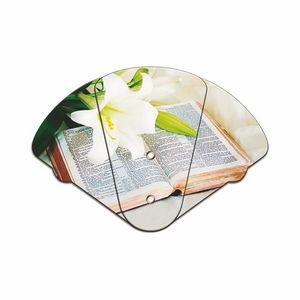 Bible Inspirational Expandable Hand Fan Full Color Stock Graphic