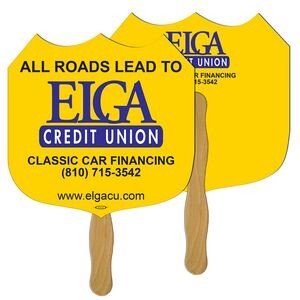 Interstate Sign Fast Hand Fan (2 Sides) 1 Day