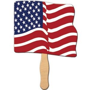 Wavy USA Flag Hand Fan