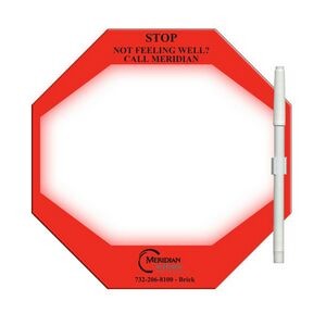 Stop Sign Offset Printed Memo Board