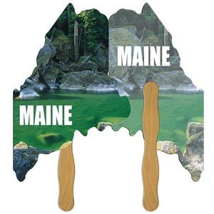 Maine State Fast Hand Fan (1 Side) 1 Day
