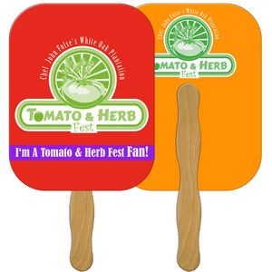 Rectangle Hand Fan Full Color (2 Sides)