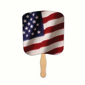 American Flag Hand Fan Stock Graphic
