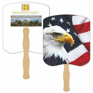 American Eagle Hand Fan Full Color (2 Sides)