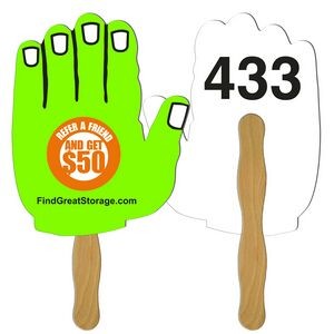 Hand Auction Hand Fan Full Color