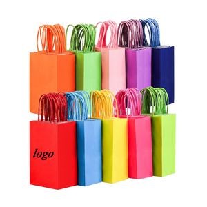 Colorful Kraft Paper Gift Bags