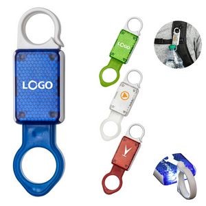 4-In-1 Reflective Led Bottle Holder With Carabiners