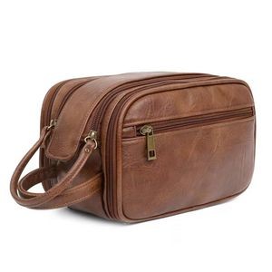Men Leather Toiletry Bag