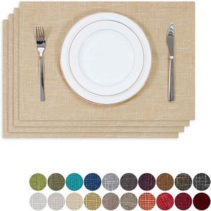 Pure European Linen Placemats Of Dining Room Moq 10Pcs