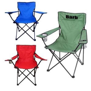 Oxford Cloth Plus Steel Folding Chair With Carrying Bag