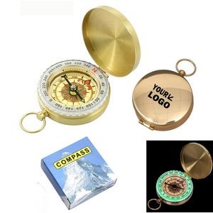Camping Clamshell Luminous Copper Compass