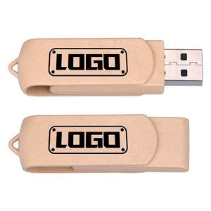 4GB Eco Friendly USB 2.0 Flash Drive Swivel Style