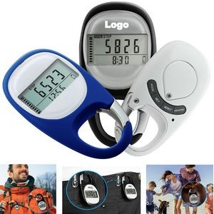 3D Pedometer With Carabiner Clip