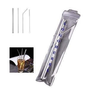4pc Stainless Steel Straw