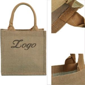 Burlap Tote Bag With Handles