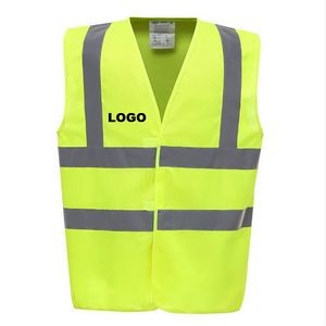 Safety High Visibility VestThis vest is made of 120G polyester fabric and high-visibility reflective