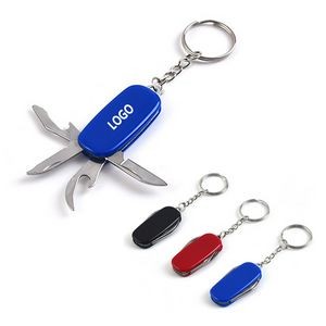 4-In-1 Multi-function Folding Knife With Keychain
