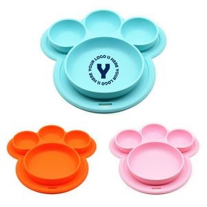 Silicone Compartments Baby Plate