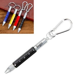 Multi-functional Ballpoint Pen with Carabiners