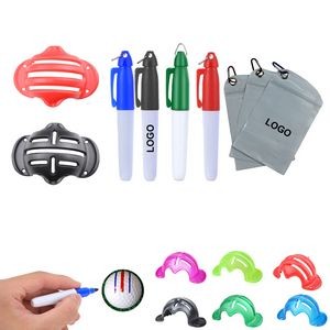 Golf Ball Alignment Kit w/ Pouch