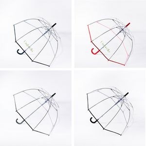 The 47" Arc Fashion Clear Bubble Umbrella