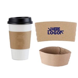 Kraft Corrugated Paper Coffee Cup Sleeve