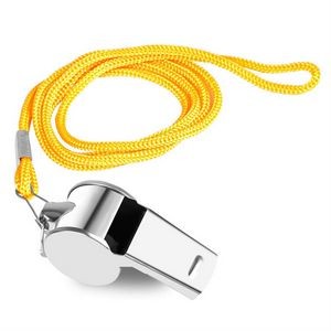 Sports Metal Whistle With Lanyard
