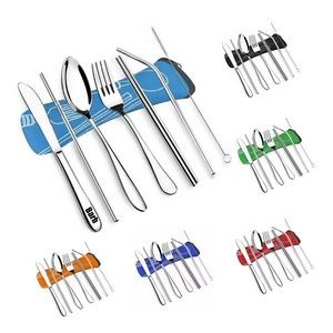 7 Pieces Portable Stainless Steel Cutlery Set