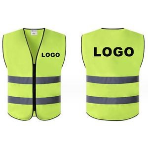 Construction Vest With 2 Reflective Strips