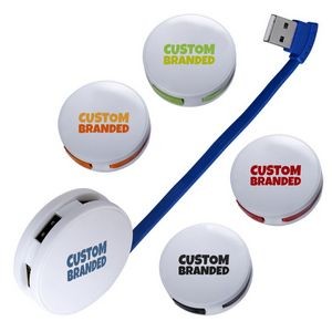 Custom Round 4-Port USB Hubs