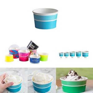 5 Oz. Custom Ice Cream Paper Dessert/Food Cup