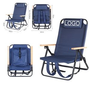 Outdoor Lightweight Portable Folding Backpack Beach Chair