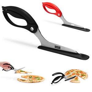 All-In-One Pizza Cutter Scissors W/Protective Server
