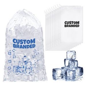 Custom Plastic Ice Bags With Drawstring
