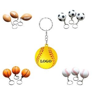 Sports Ball Pendant Keychain