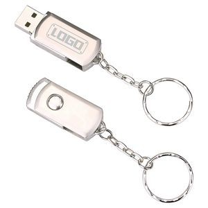 4GB Metal USB 2.0 Flash Drive With Key Chain