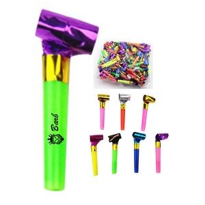 Party Blowouts Paper Whistles w/ Assorted Colors