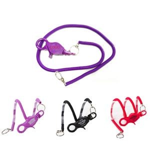 Lobster Clasp Plastic Spring Cord Keychain
