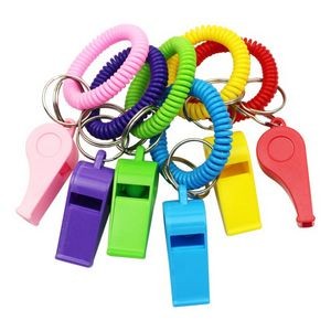 Sports Whistle With Bracelet Keychain