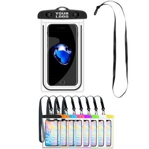 Luminous Waterproof Cellphone Pouch With Lanyard