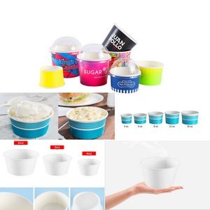 4 Oz. Custom Ice Cream Paper Dessert/Food Cup