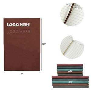 A5 Soft PU Leather Cover Notebook