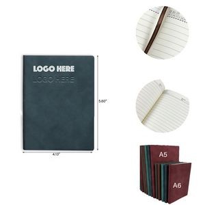 A6 Soft PU Leather Cover Notebook