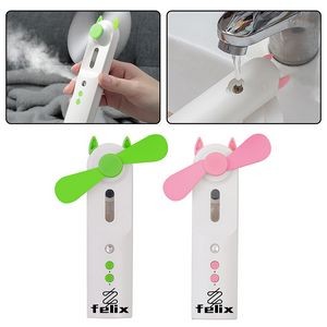 Rechargeable 2-In-1 Hydrating And Humidifying Hand-Held Fan