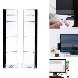 Transparent Acrylic Computer Screen Message Side Panel