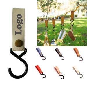 Camping Hanging Hook With PU Leather Strap